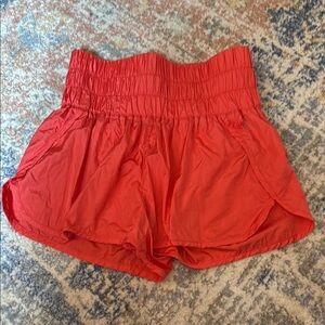 Chic High Waist Coral Pink Women's Shorts